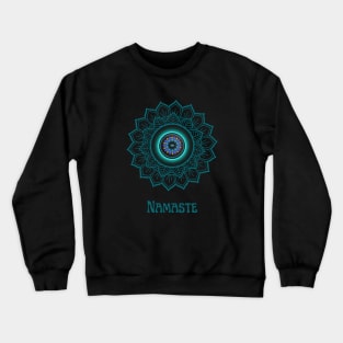 Namaste, Third Eye Protection Lotus Flower Mandala. Crewneck Sweatshirt